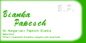 bianka papesch business card